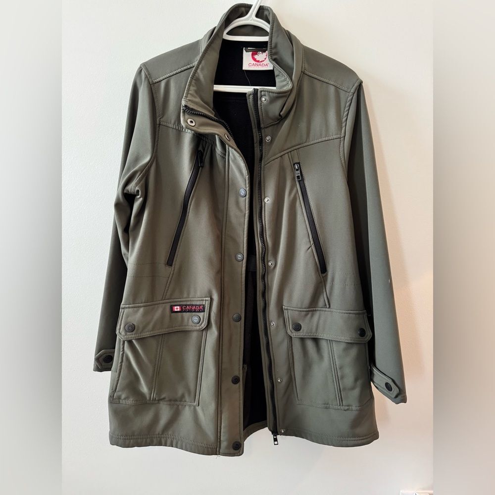 Canada Weather Gear Olive Utility Jacket for Women Size Small